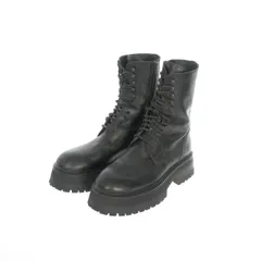 37 新品 ANN DEMEULEMEESTER レースアップ アンクルブーツ アンドゥムルメステール ショートブーツ コンバットブーツ