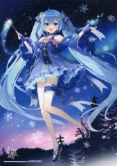 [중고] 잡화 스노우 미쿠 2017 일러스트 보드 [이치방쿠지 유키미쿠 ~SNOW MIKU~ Third Season] F상