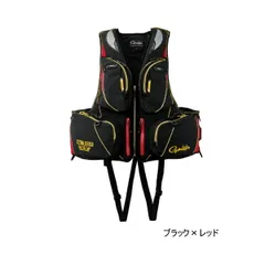 がまかつ GM-2172 フローティングベスト Ｌ　ブラックｘゴールド Gamakatsu がまかつ ウィンドストッパー(R)フローティングベスト