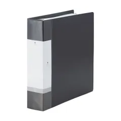 リヒトラブ リクエスト クリヤーブック ポケット交換タイプ A4 30穴 55+1ポケット 黒 G3808-24 （1点）