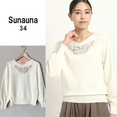 A514【美品♪】Sunauna　ハンドクラフト　スパンコールプルオーバー