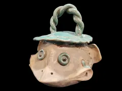 河童の置物　作家モノ　陶器 河童の置物 作家モノ 陶器 - メルカリ