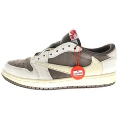NIKE (ナイキ) ×Travis Scott Air Jordan 1 Low OG SP Reverse Mocha ×トラヴィススコット エアジョーダン1 ロー OG SP リバースモカ ローカットスニーカー DM7866-162