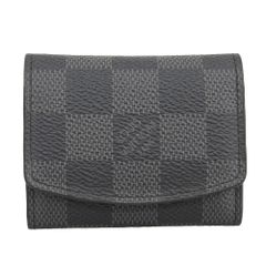 【本物保証】 新品同様 ルイヴィトン LOUIS VUITTON ダミエ グラフィッ ト小物ケース カフスケース