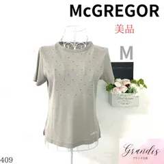 ★美品★ McGREGOR マックレガー レディース トップス 半袖 Tシャツ グレー ドット柄 M
