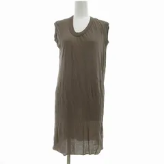 リックオウエンス Rick Owens カットソー ノースリーブ ワンピース シアー 無地 40 L 茶 ブラウン /JS 0917 ■GY09のサムネイル