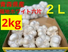 2L 2kg 青森産 乾燥にんにく 福地ホワイト六片 大粒　ニンニク