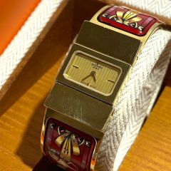 0038　Hermès HERMES エルメス　ロケ　バングルウォッチ　Loquet bangle watch horse  L01.201