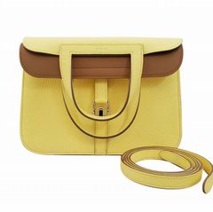 【新品】エルメス HERMES アルザン25　トリヨン　リモンチェッロ/ビスキュイ B刻印 SV金具