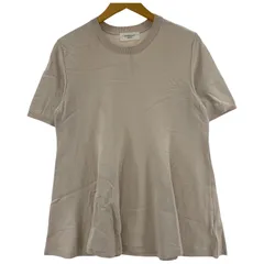 OPAQUE.CLIP オペークドットクリップ 半袖 ニット フレアカットソー size40/L/ライトベージュ