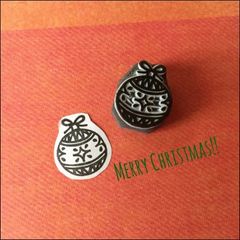 【クリスマス＊オーナメント⑥】ボール はんこ