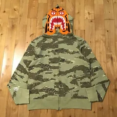 Desert camo タイガー パーカー Lサイズ Tiger full zip hoodie a bathing ape BAPE エイプ ベイプ アベイシングエイプ 迷彩