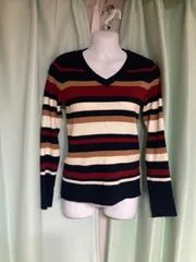 820.INGNI ボーダーVネックニット⭐︎