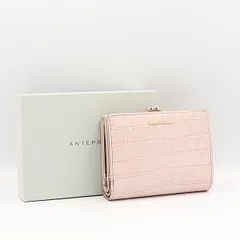 未使用品　アンテプリマ　折財布 ANTEPRIMA - アンテプリマ 二つ折り財布 クロコ型押し レザー