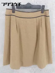 ◇ INDIVI インディヴィ 膝丈 フレア スカート サイズ40 キャメル レディース 【中古】 【1002800690565】