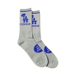【新品・未使用】Cookman SOCKS (Chef Hat LA) GRAY クックマン ソックス グレー フリーサイズ