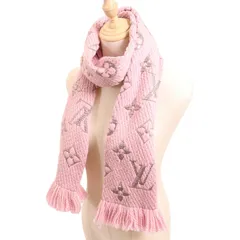 LOUIS VUITTON ルイヴィトン エシャルプ ロゴマニア　 ウールマフラー 箱付