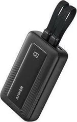 Anker Zolo Power Bank (10000mAh, 30W, Built-In USB-C/ライトニングケーブル) (モバイルバッテリー 10000mAh 最大30W出力 ケーブル一体型 ディスプレイ搭載)  (ブラック)