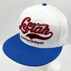 LEFLAH レフラー ロゴ キャップ 帽子 スナップバック cap ベースボール ホワイト ブルー 白 青 メンズ SG322-17