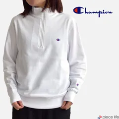  チャンピオン Champion トレーナー ハーフジップ スウェット シャツ 裏毛 メンズ レディース 男女兼用 ユニセックス 定番 カジュアル M L XL C3-B020 ホワイト 白