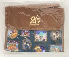 東京ディズニーシー スーベニアランチケース/白 TDS20周年 Time to Shine! 歴代ミッキー(茶/モスグリーン) 20周年