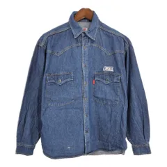 90年代 Levi's リーバイス デニムウエスタンシャツ ブルー(メンズ S)中古 古着 T6190