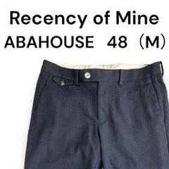 【美品】ABAHOUSE Recency of Mineストレッチフラノパンツ　48 M