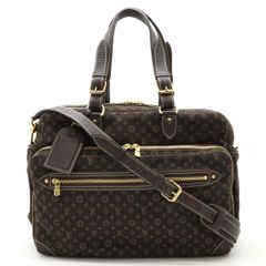 LOUIS VUITTON ルイ ヴィトン モノグラムミニラン サックアランジュ トートバッグ マザーズバッグ 2WAY ショルダーバッグ エベヌ ブラウン M95221
