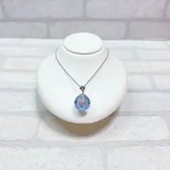 ネックレス　silver　シルバー　ブルー　丸　デザイン　ラウンド　アンティーク　ヴィンテージ　EL-0680