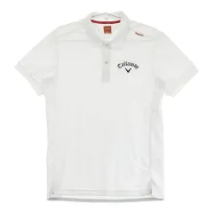 サイズ：M CALLAWAY キャロウェイ レッドレーベル 半袖ポロシャツ  ホワイト系 [240101403003]# ゴルフウェア メンズ ストスト