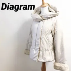 Diagram　ダイアグラム　ダウンジャケット　ダウンコート　ホワイト　S