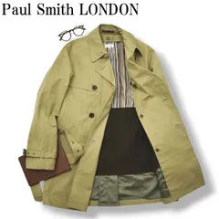 ポールスミス ロンドン Paul Smith LONDON マルチストライプ柄ライナー付き トレンチコート アウター トラッド ビジネス カジュアル M ベージュ メンズ