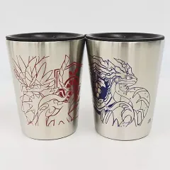 【中古】マグカップ・湯のみ コライドン＆ミライドン オリジナルステンレスサーモタンブラー2個セット 「Switchソフト ポケットモンスター スカーレット・バイオレット ダブルパック」 イオン購入特典