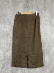 COLLAGE コラージュ ガリャルダガランテ スエード タイト スカート size0/茶 ■■ レディース