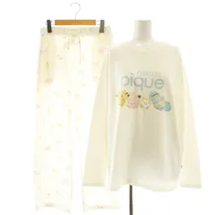 ジェラートピケ gelato pique 23AW ルームウェア セットアップ ×Pokemon Sleep カットソー パンツ S-M F 白 /HK ■OS
