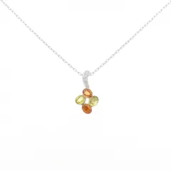 K18WG サファイヤ ネックレス 0.60CT
