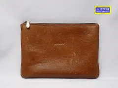 BALLY バリー フラット レザーポーチ ブラウン 中古B 【送料無料】 A-8804【質屋出品】