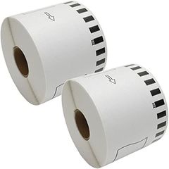 互換ラベルLabo 互換 DK-2205 ブラザー 2ロールセット brother QL-700 / QL-800 QL-820NWB 等に( 白,  2巻)