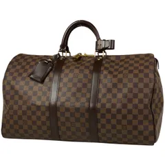 ルイ・ヴィトン Louis Vuitton キーポル 50 ハンドバッグ 旅行 出張 ボストンバッグ ダミエ ブラウン N41427 レディース 【中古】のサムネイル