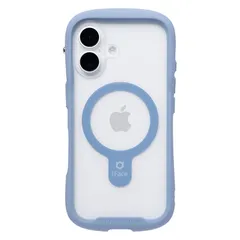 【 限定】iFace Reflection MagSynq iPhone 16 ケース MagSafe 対応 クリア 強化ガラス (ペールブルー)【エコPKG】【アイフェイス アイフォン16 用 スマホケース iphone16 カバー マグセーフ 耐衝撃 