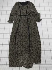 ◇ ⊂ mysty woman 花柄レース切替ワンピース ブラック系 Fサイズ レディース E  【1508250039850】