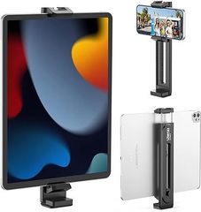 Ulanzi iPadホルダー 三脚マウント用 タブレットホルダー コールドシュー付き 三脚アダプターブラケット ユニバーサル アルカスイス 1/4ネジ穴付き 幅さ65mm～260mm iPad/iPad Air/iPad Pro/iPad