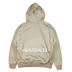 美品★1piu1uguale3・ウノピュウノウグァーレトレ メンズ ビックブランドロゴデザイン プルオーバー オーバーサイズ パーカー(Ⅲ/SM相当)ウノピュー スウェット カジュアル 秋冬物 ブランド アウター 日本製