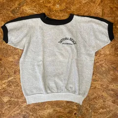 USA製 ヴィンテージ 半袖スウェット ブラック×グレー トレーナー ショートスリーブ スウェT US古着 ビンテージ vintage ユーズド USED 古着 MADE IN USA