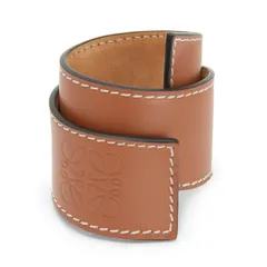 LOEWE レザーバングル　ブレスレット　タン　ブラウン　ロエベ LOEWE レザーバングル ブレスレット タン ブラウン ロエベ LOWWE