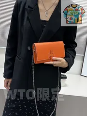 【今日WTO】HERMES New H Passant Toutenmainte ロングウォレット, エプソムレザー, チェーン付き, 高級感あふれるデザイン！[本日WTO|新品未使用品]-WTO輸入777-LXC57