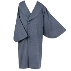和装コート カシミヤ混 ライトグレー フリー ロール衿 No.3-0226