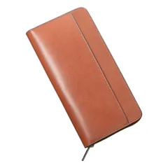 【新品未開封】財布 メンズ 長財布 栃木レザー 一流の革職人が作る 大容量 日本製 本革 YKKファスナー 革財布 紳士用 レザー ながざいふ 人気ブランド プレゼント 美しいパッケージと 贈り物に最適 (ブラウン) LMLLB6999LT