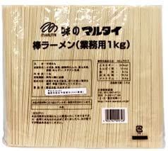 マルタイ 棒ラーメン（業務用） (1kg×１袋) ハピマテ開封日シール付き