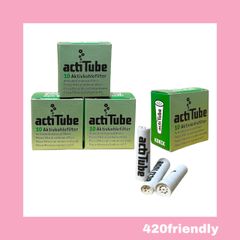 420friendly actiTube /活性炭フィルター ３箱セット/EXTRA SLIM [ エクストラスリム：6mm ] 円錐形